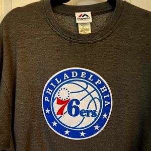 Majestic Philadelphia 76ers Sweatshirt Size L